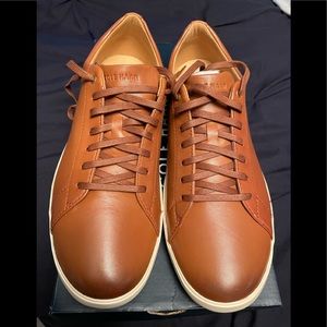 NWT Mens leather Cole Haan Grand Crosscourt tan shoes size 11